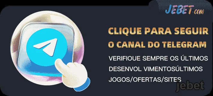 Ícone do Telegram com chamada para o canal da jebet.