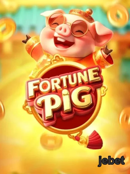 personagem do jogo Fortune Pig no jebet desfrutando interação